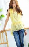 ✿ Blusa em Chiffon com Cinto ✿